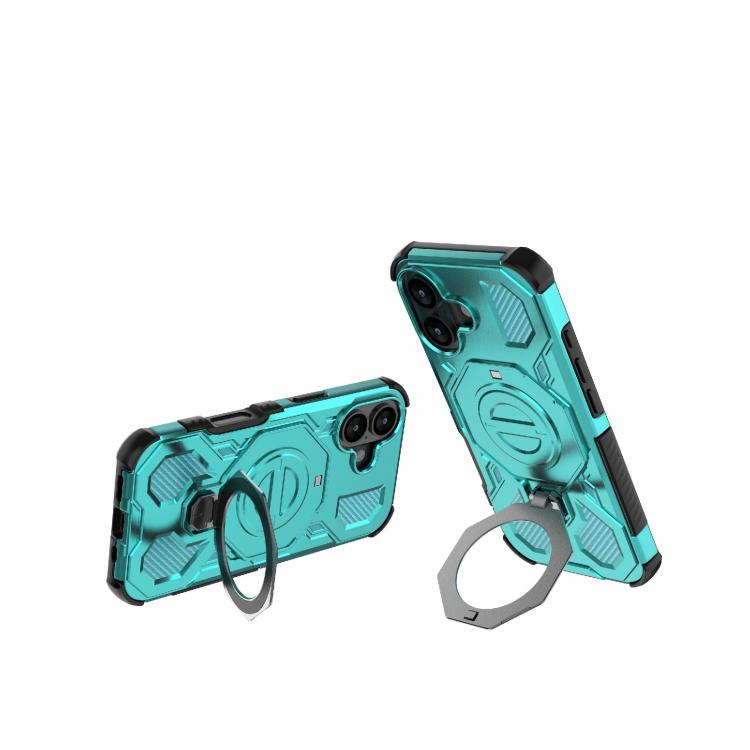 For iPhone 17 J-20 Solid Color MagSafe Magnetic TPU+PC Phone Case