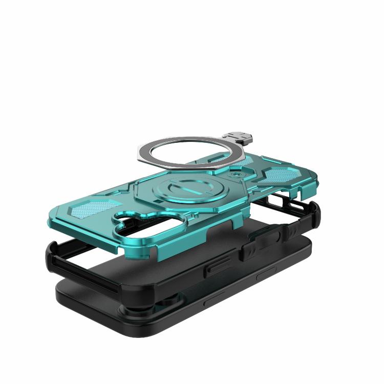 For iPhone 17 J-20 Solid Color MagSafe Magnetic TPU+PC Phone Case