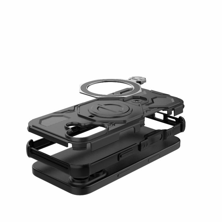 For iPhone 17 J-20 Solid Color MagSafe Magnetic TPU+PC Phone Case