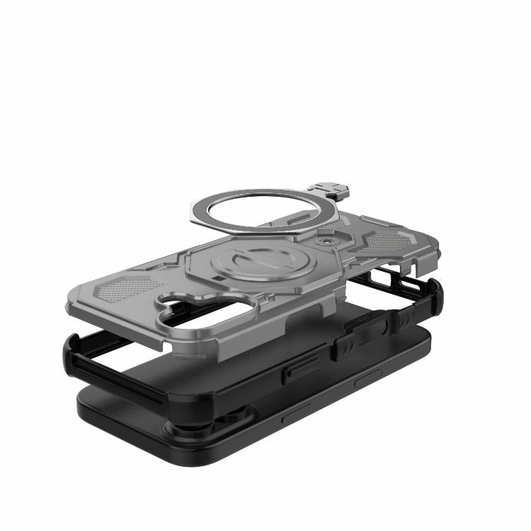 For iPhone 17 J-20 Solid Color MagSafe Magnetic TPU+PC Phone Case