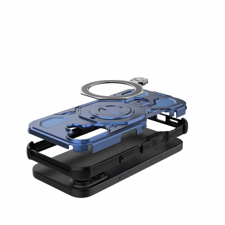 For iPhone 17 J-20 Solid Color MagSafe Magnetic TPU+PC Phone Case