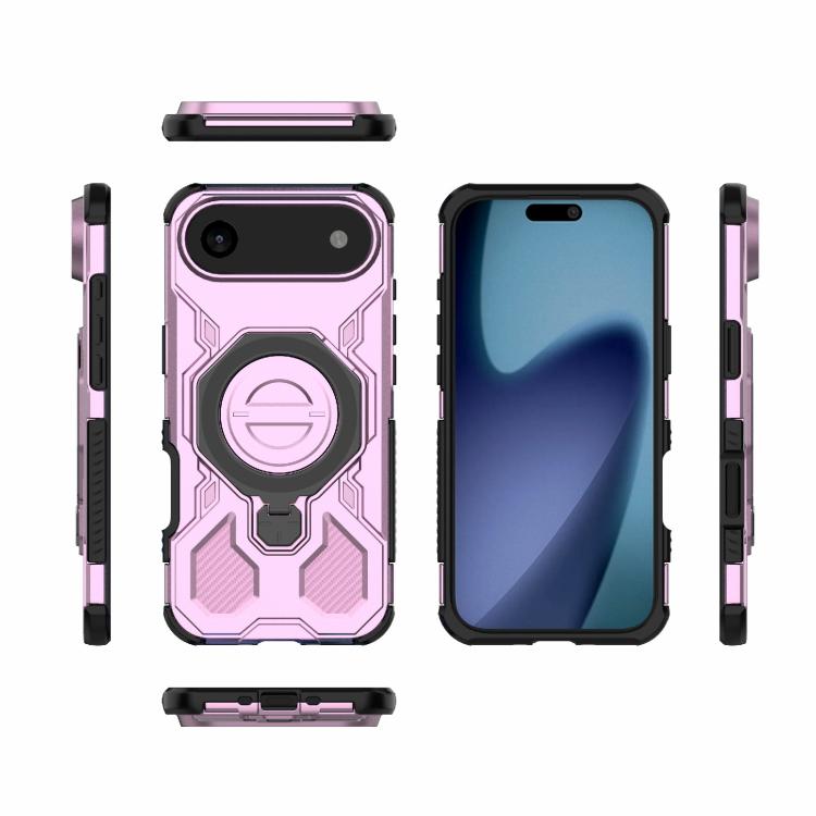 For iPhone Air J-20 Solid Color MagSafe Magnetic TPU+PC Phone Case