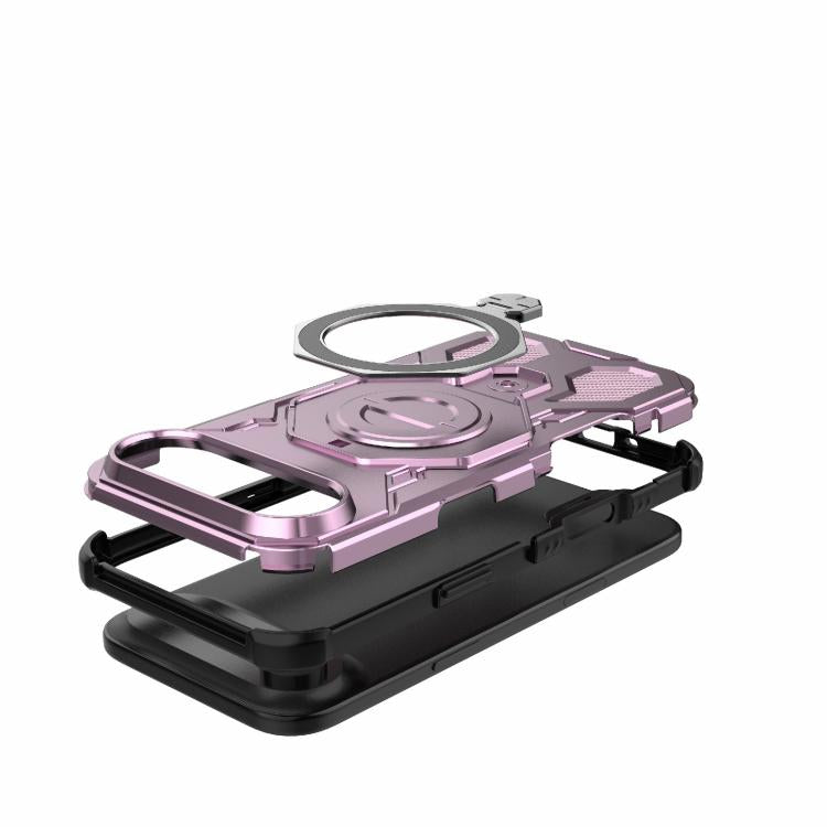 For iPhone Air J-20 Solid Color MagSafe Magnetic TPU+PC Phone Case