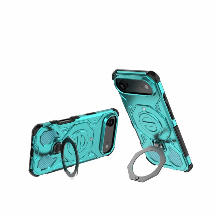 For iPhone Air J-20 Solid Color MagSafe Magnetic TPU+PC Phone Case