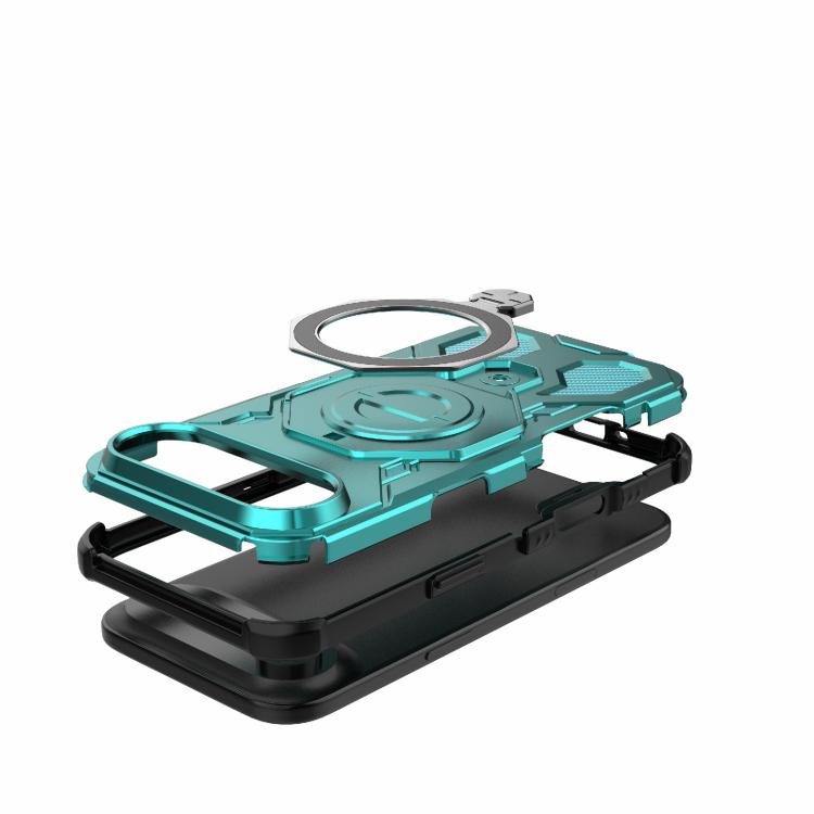 For iPhone Air J-20 Solid Color MagSafe Magnetic TPU+PC Phone Case
