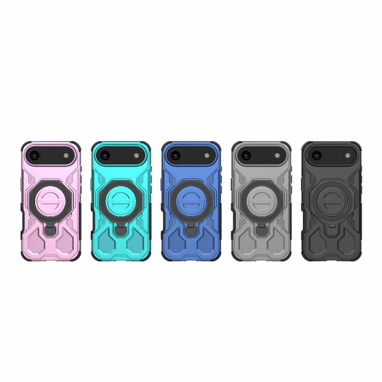 For iPhone Air J-20 Solid Color MagSafe Magnetic TPU+PC Phone Case