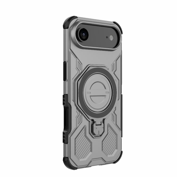 For iPhone Air J-20 Solid Color MagSafe Magnetic TPU+PC Phone Case