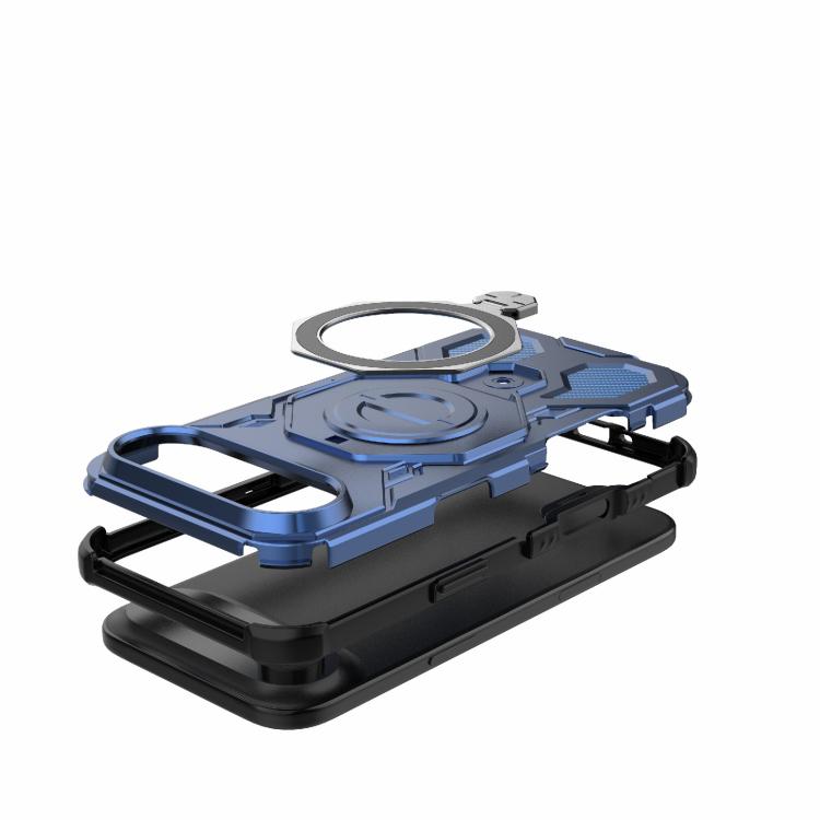 For iPhone Air J-20 Solid Color MagSafe Magnetic TPU+PC Phone Case