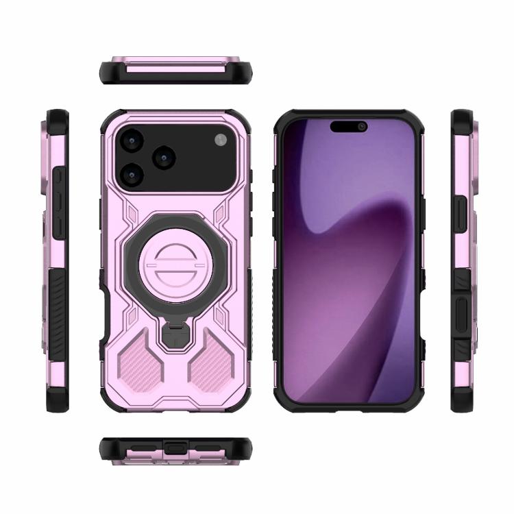 For iPhone 17 Pro Max J-20 Solid Color MagSafe Magnetic TPU+PC Phone Case