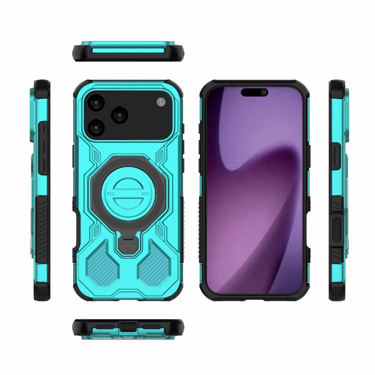 For iPhone 17 Pro Max J-20 Solid Color MagSafe Magnetic TPU+PC Phone Case