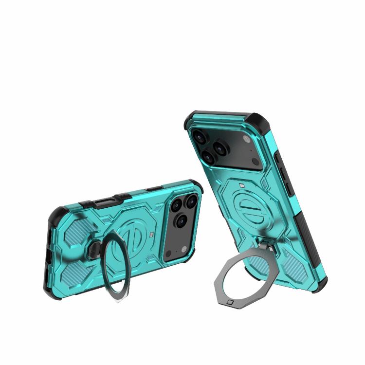 For iPhone 17 Pro Max J-20 Solid Color MagSafe Magnetic TPU+PC Phone Case