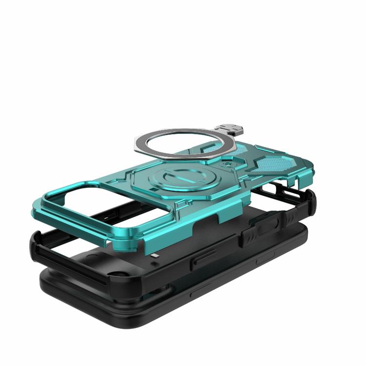 For iPhone 17 Pro Max J-20 Solid Color MagSafe Magnetic TPU+PC Phone Case