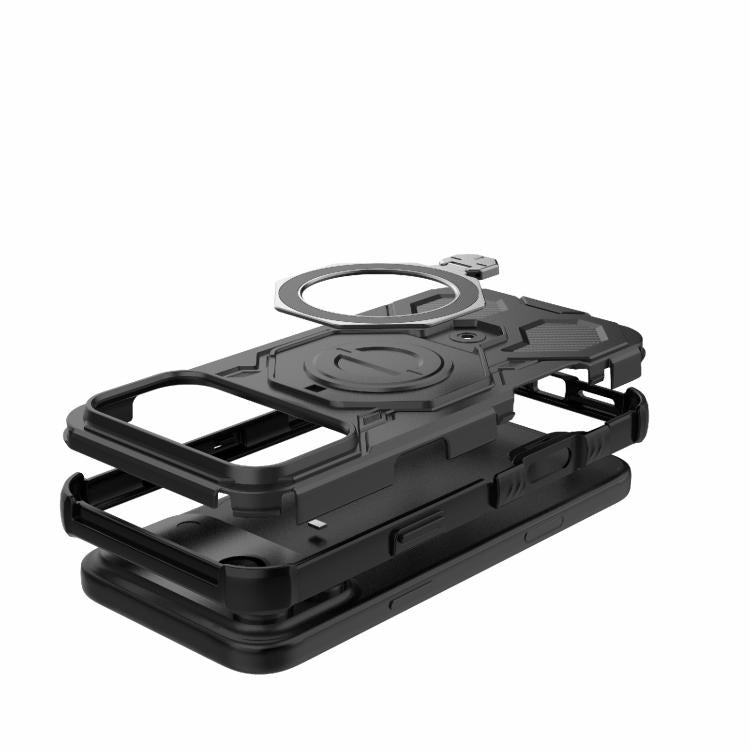 For iPhone 17 Pro Max J-20 Solid Color MagSafe Magnetic TPU+PC Phone Case