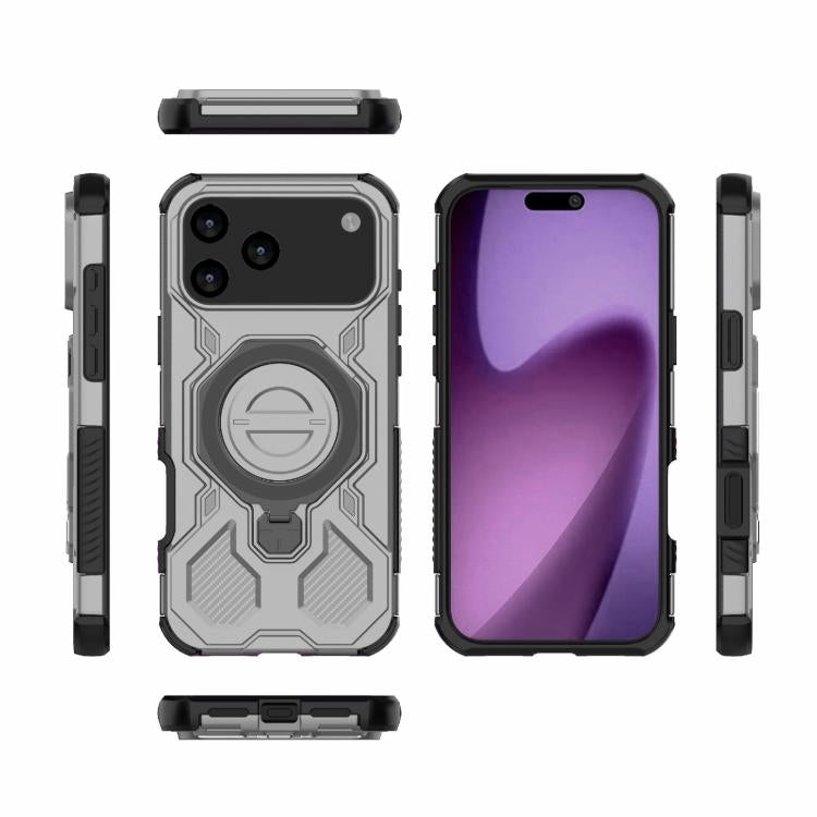 For iPhone 17 Pro Max J-20 Solid Color MagSafe Magnetic TPU+PC Phone Case