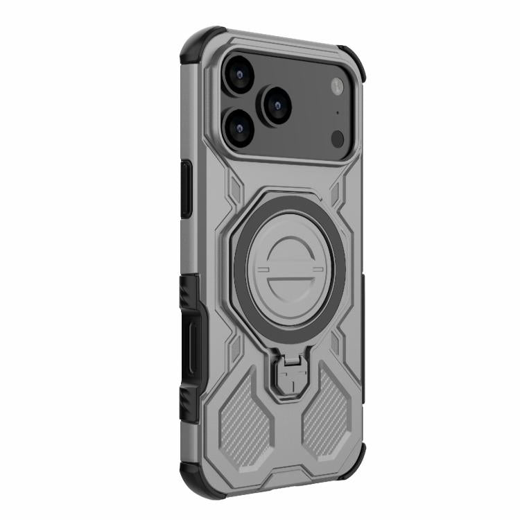 For iPhone 17 Pro Max J-20 Solid Color MagSafe Magnetic TPU+PC Phone Case