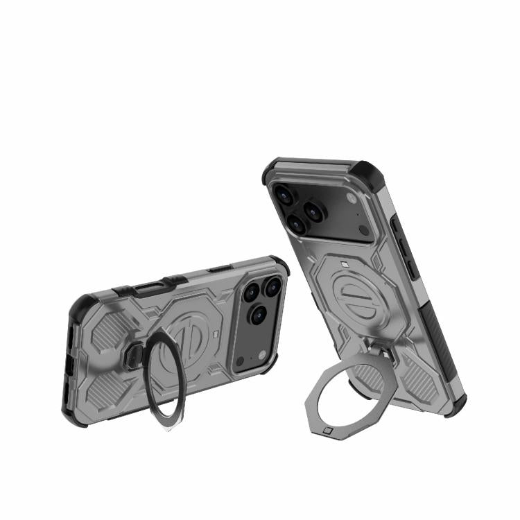 For iPhone 17 Pro Max J-20 Solid Color MagSafe Magnetic TPU+PC Phone Case