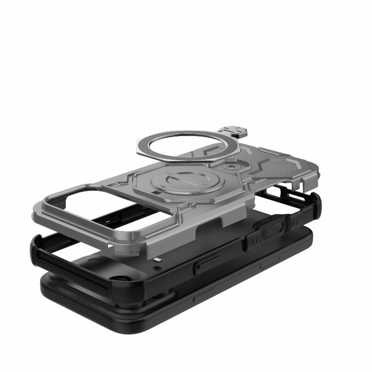 For iPhone 17 Pro Max J-20 Solid Color MagSafe Magnetic TPU+PC Phone Case