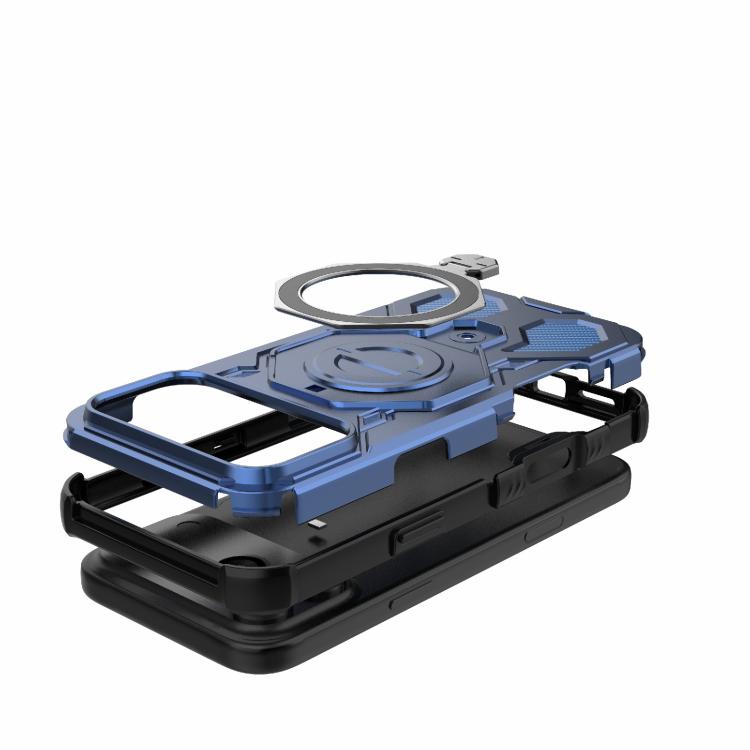 For iPhone 17 Pro Max J-20 Solid Color MagSafe Magnetic TPU+PC Phone Case