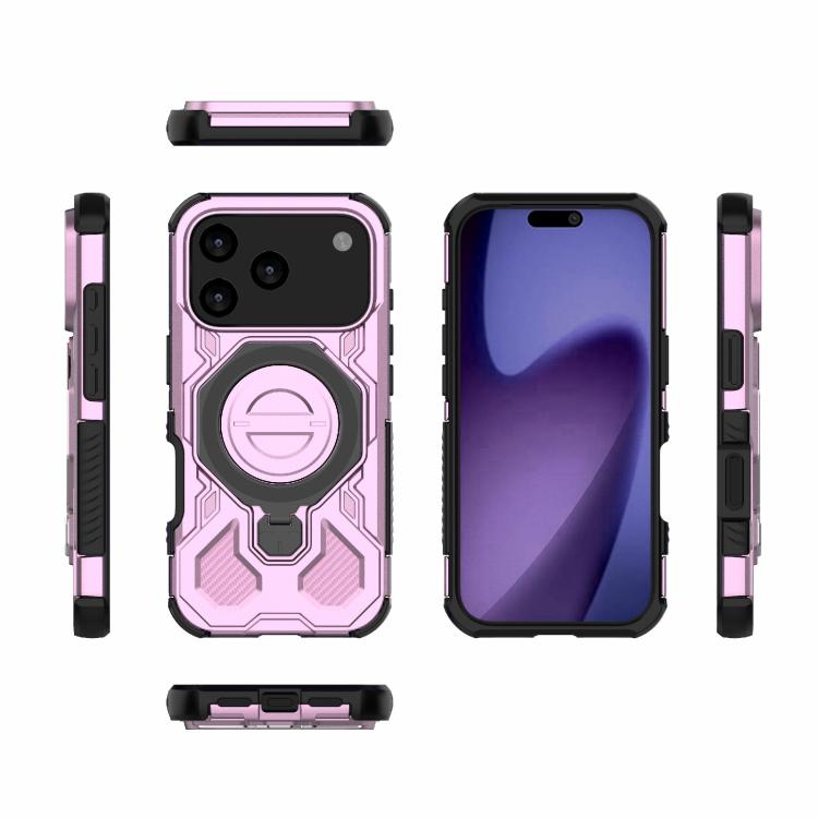 For iPhone 17 Pro J-20 Solid Color MagSafe Magnetic TPU+PC Phone Case