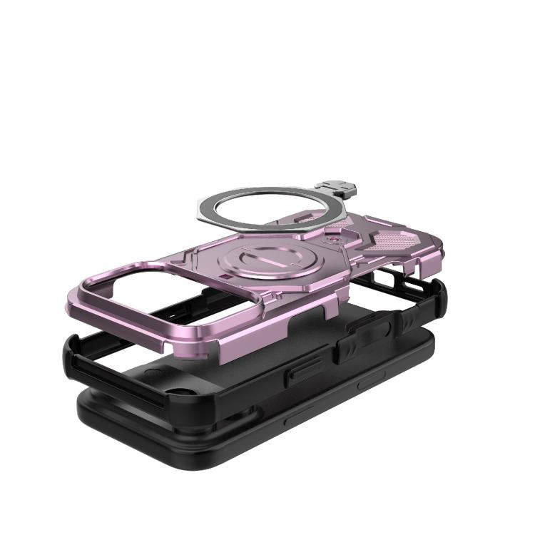 For iPhone 17 Pro J-20 Solid Color MagSafe Magnetic TPU+PC Phone Case