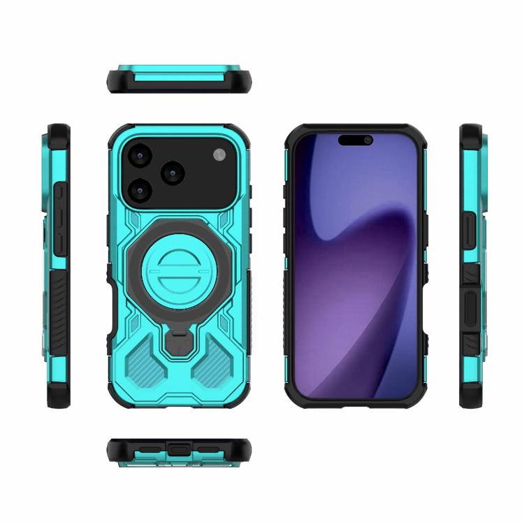 For iPhone 17 Pro J-20 Solid Color MagSafe Magnetic TPU+PC Phone Case