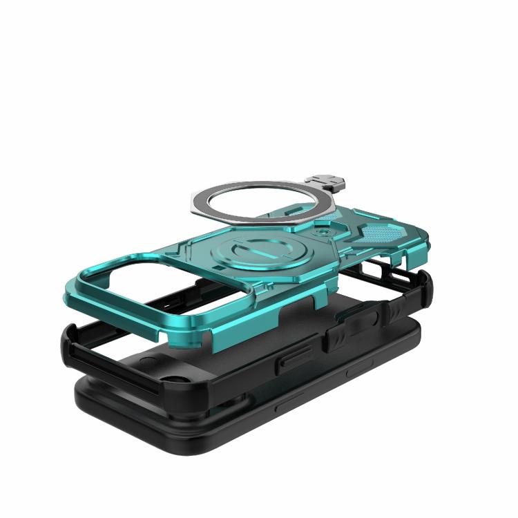 For iPhone 17 Pro J-20 Solid Color MagSafe Magnetic TPU+PC Phone Case