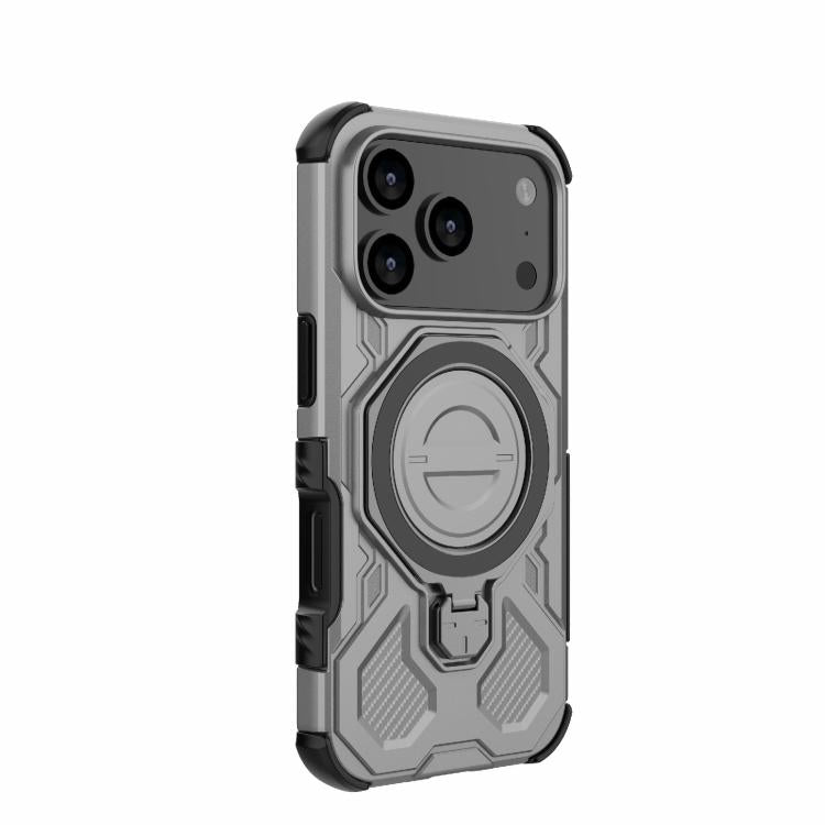 For iPhone 17 Pro J-20 Solid Color MagSafe Magnetic TPU+PC Phone Case