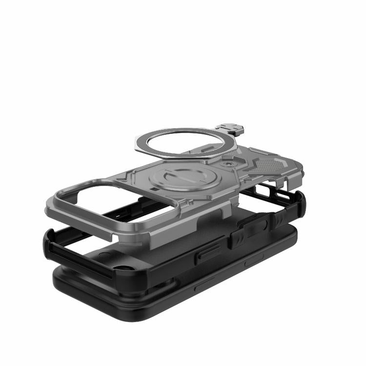 For iPhone 17 Pro J-20 Solid Color MagSafe Magnetic TPU+PC Phone Case