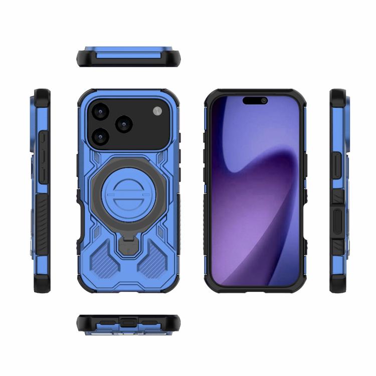 For iPhone 17 Pro J-20 Solid Color MagSafe Magnetic TPU+PC Phone Case