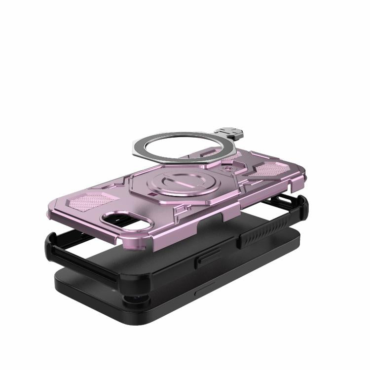 For iPhone 17e / 16e J-20 Solid Color MagSafe Magnetic TPU+PC Phone Case