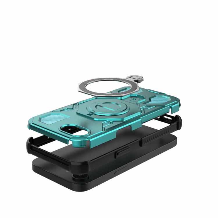 For iPhone 17e / 16e J-20 Solid Color MagSafe Magnetic TPU+PC Phone Case