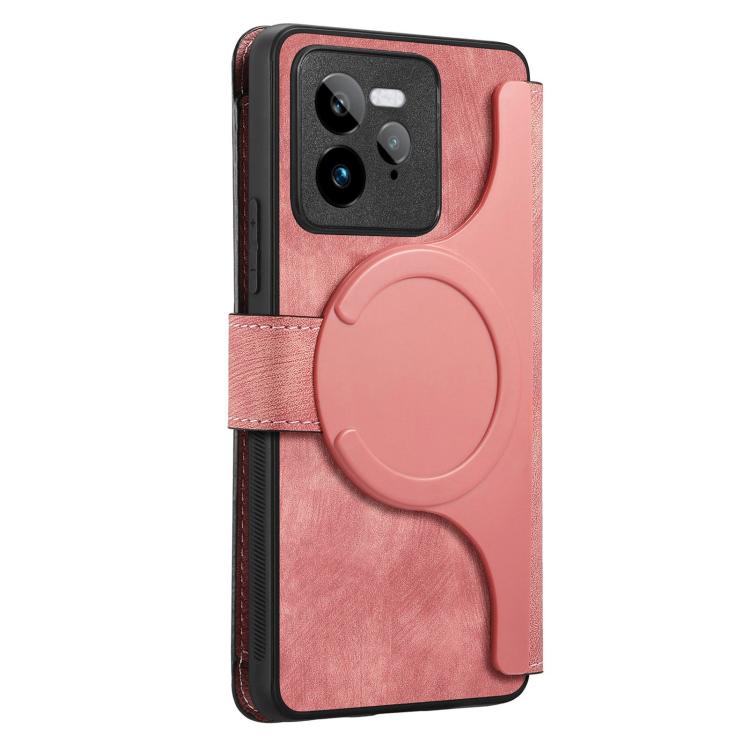 For Realme GT 7 Pro CaseNeo MagSafe RFID Anti-theft Zipper Wallet Retro Leather Phone Case