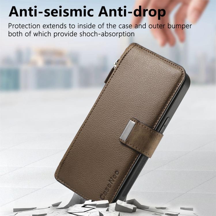 For Realme Neo7 CaseNeo MagSafe RFID Anti-theft Zipper Wallet Retro Leather Phone Case