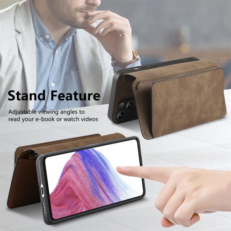 For Realme Neo7 CaseNeo MagSafe RFID Anti-theft Zipper Wallet Retro Leather Phone Case