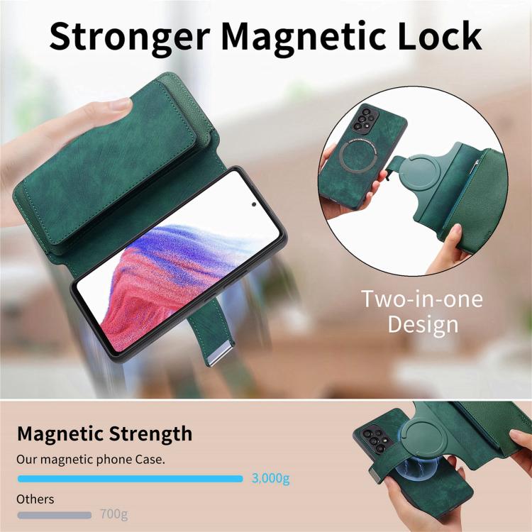 For Realme Neo7 CaseNeo MagSafe RFID Anti-theft Zipper Wallet Retro Leather Phone Case