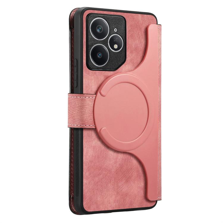 For Realme Neo7 CaseNeo MagSafe RFID Anti-theft Zipper Wallet Retro Leather Phone Case