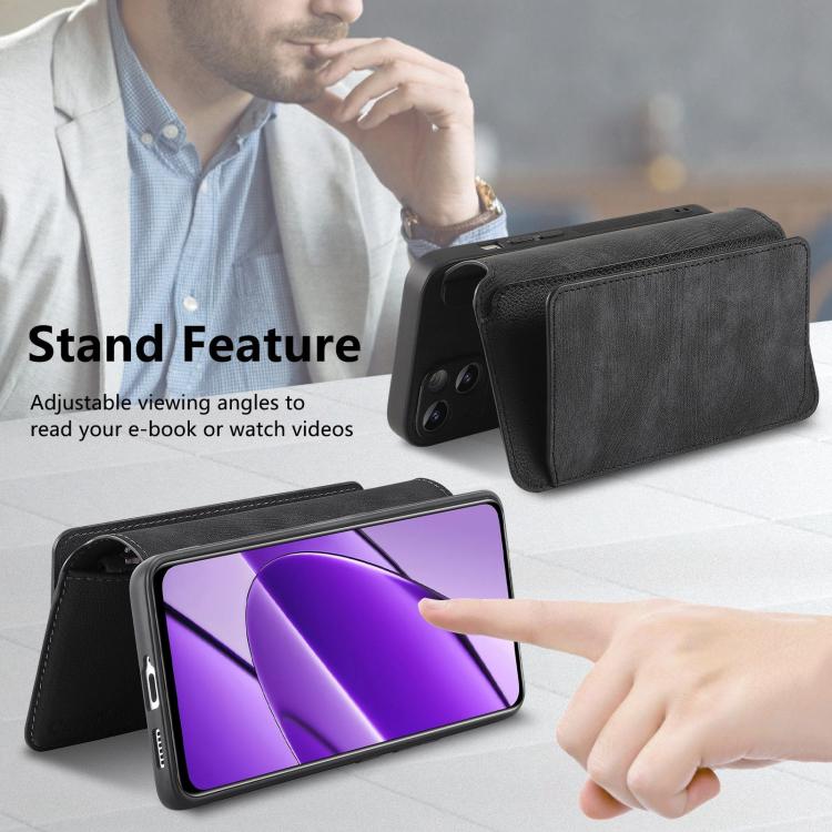 For Reamle 11 5G / 11X CaseNeo MagSafe RFID Anti-theft Zipper Wallet Retro Leather Phone Case