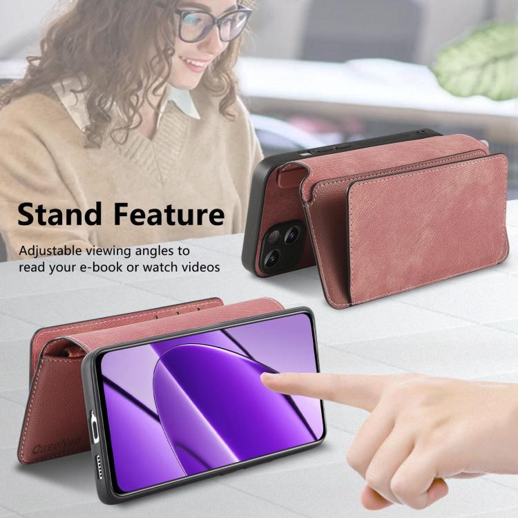 For Reamle 11 5G / 11X CaseNeo MagSafe RFID Anti-theft Zipper Wallet Retro Leather Phone Case