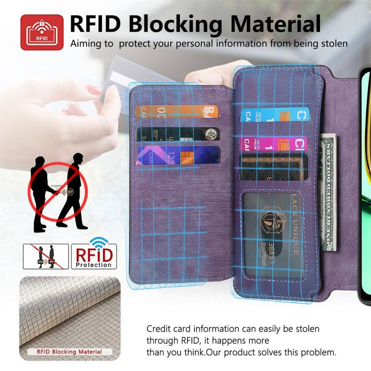 For Realme C67 4G CaseNeo MagSafe RFID Anti-theft Zipper Wallet Retro Leather Phone Case