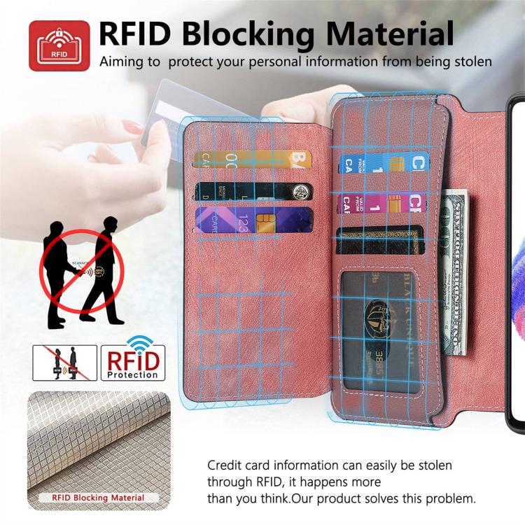 For Realme 13+ 5G CaseNeo MagSafe RFID Anti-theft Zipper Wallet Retro Leather Phone Case