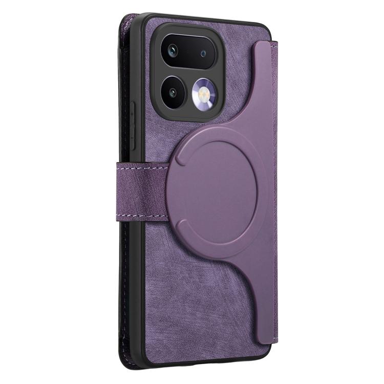 For Realme 16 Pro 5G CaseNeo MagSafe RFID Anti-theft Zipper Wallet Retro Leather Phone Case