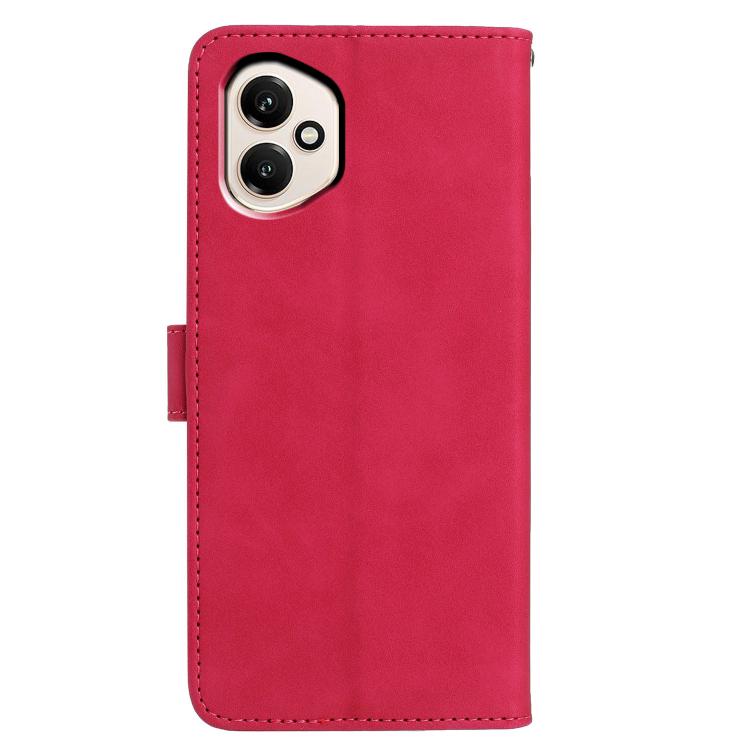 For Honor 400 Global 156.5mm Moonlit Butterfly Dance Pattern Embossed Leather Phone Case