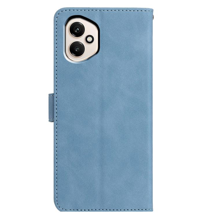 For Honor 400 Global 156.5mm Moonlit Butterfly Dance Pattern Embossed Leather Phone Case