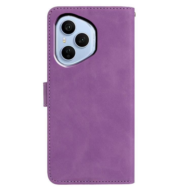 For Honor 400 Pro Global 160.8mm Moonlit Butterfly Dance Pattern Embossed Leather Phone Case