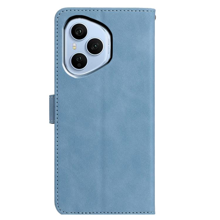 For Honor 400 Pro Global 160.8mm Moonlit Butterfly Dance Pattern Embossed Leather Phone Case