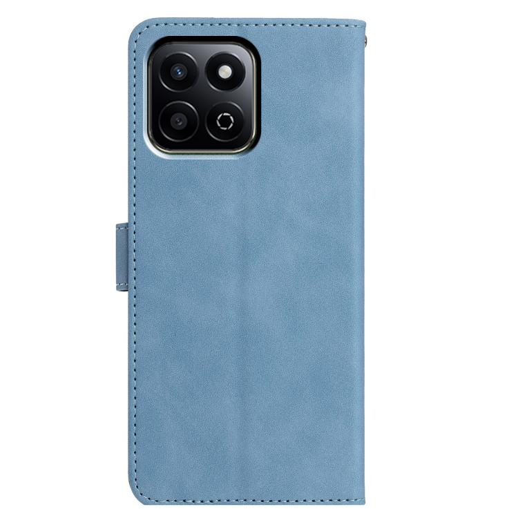 For Honor X6c 4G Moonlit Butterfly Dance Pattern Embossed Leather Phone Case