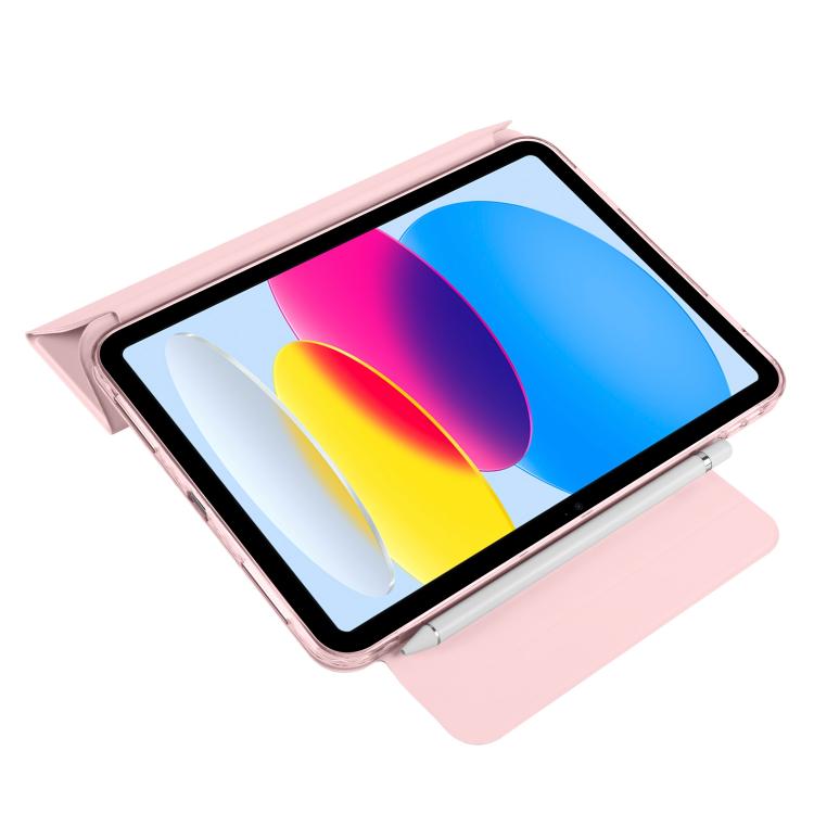 For iPad 2022 / 2025 Trifold Magnetic Split Acrylic Leather Tablet Case