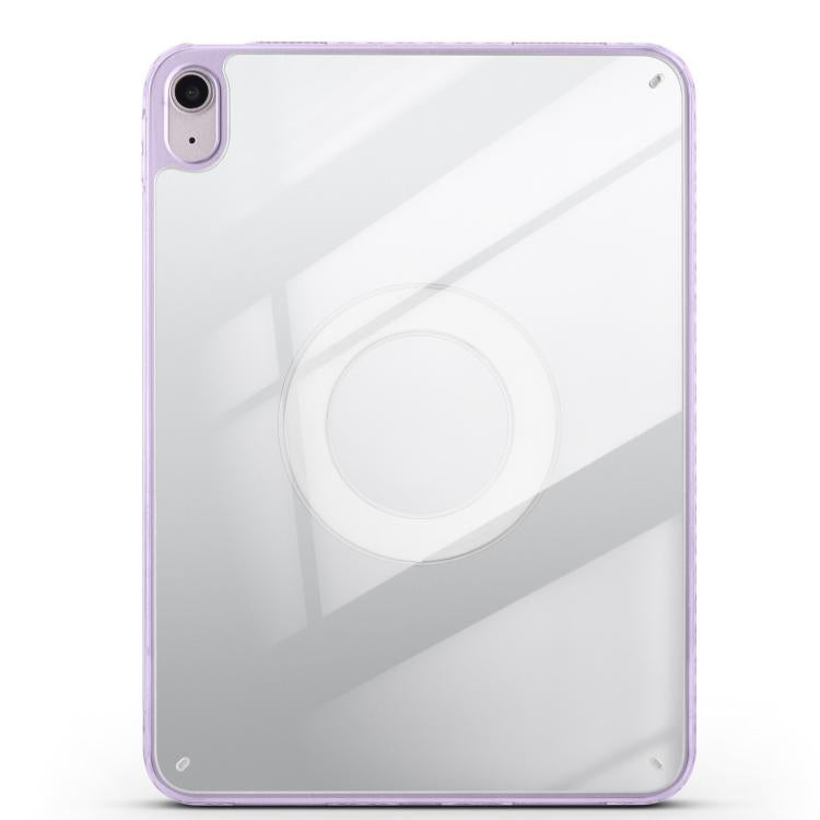 For iPad 2022 / 2025 Trifold Magnetic Split Acrylic Leather Tablet Case