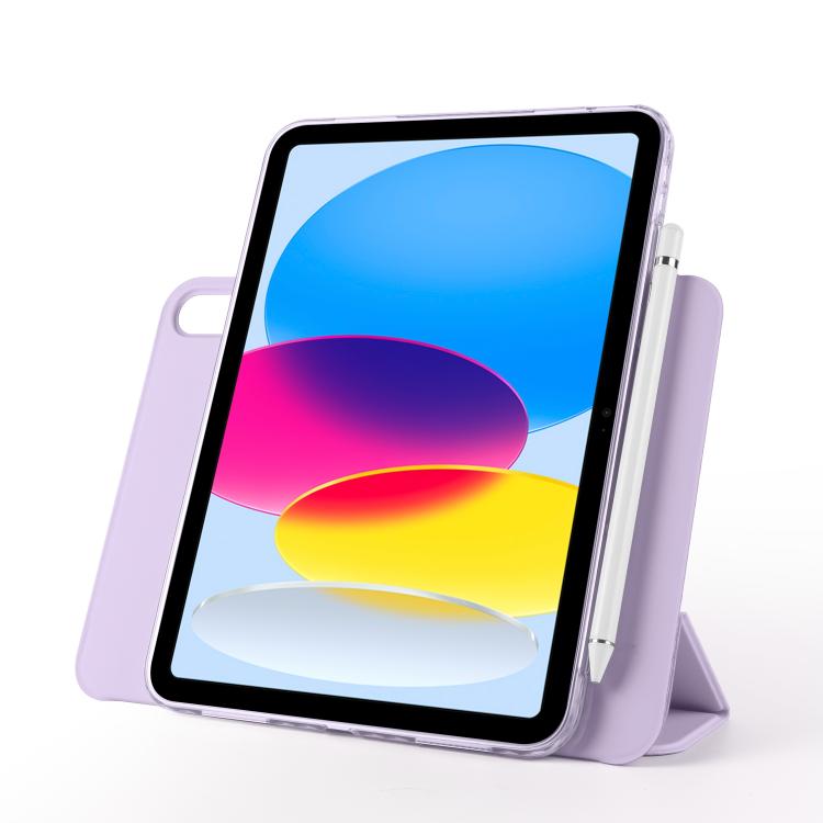 For iPad 2022 / 2025 Trifold Magnetic Split Acrylic Leather Tablet Case