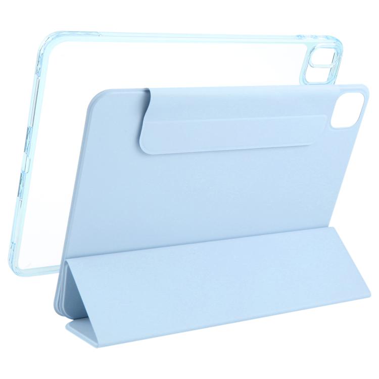 For iPad Air 11 2026 / 2025 / 2024 Trifold Magnetic Split Acrylic Leather Tablet Case
